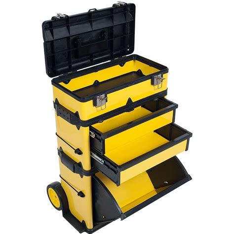 portable metal tool box with drawers|foldable metal tool tote box.